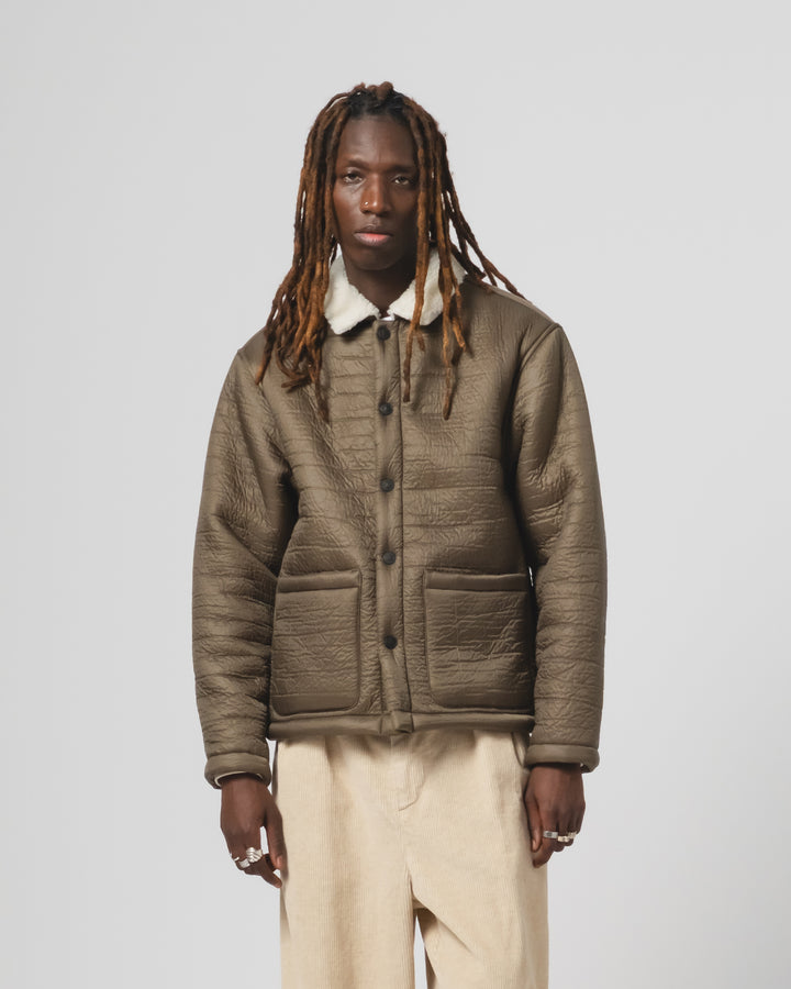 Sonora Jacket Piumino Nylon Fossil/Off White