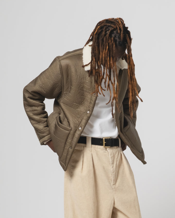 Sonora Jacket Piumino Nylon Fossil/Off White