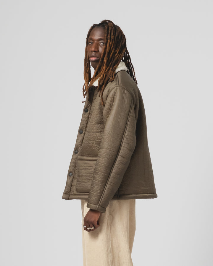 Sonora Jacket Piumino Nylon Fossil/Off White