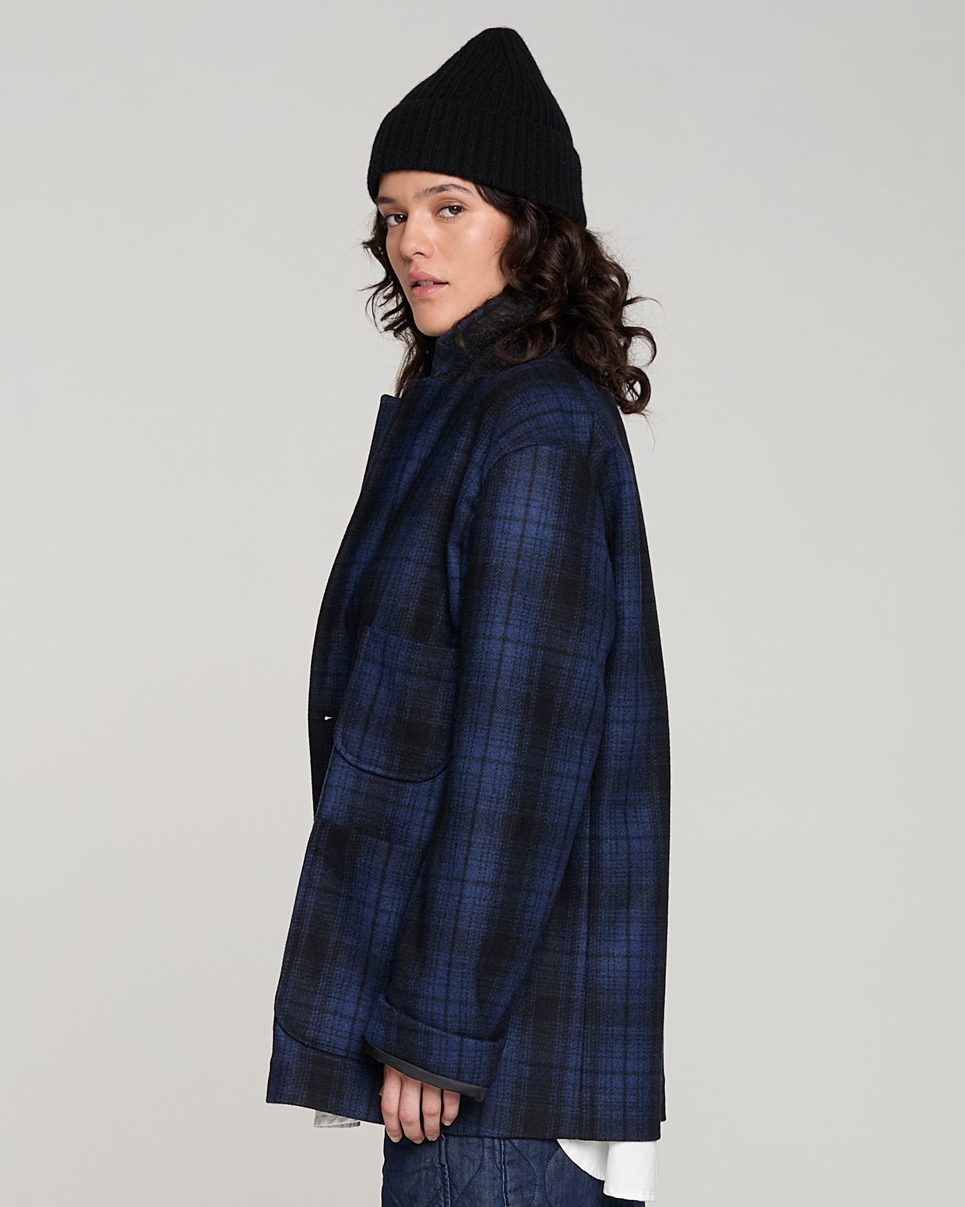 Blazer Monitoba Wool Check Blue/Black