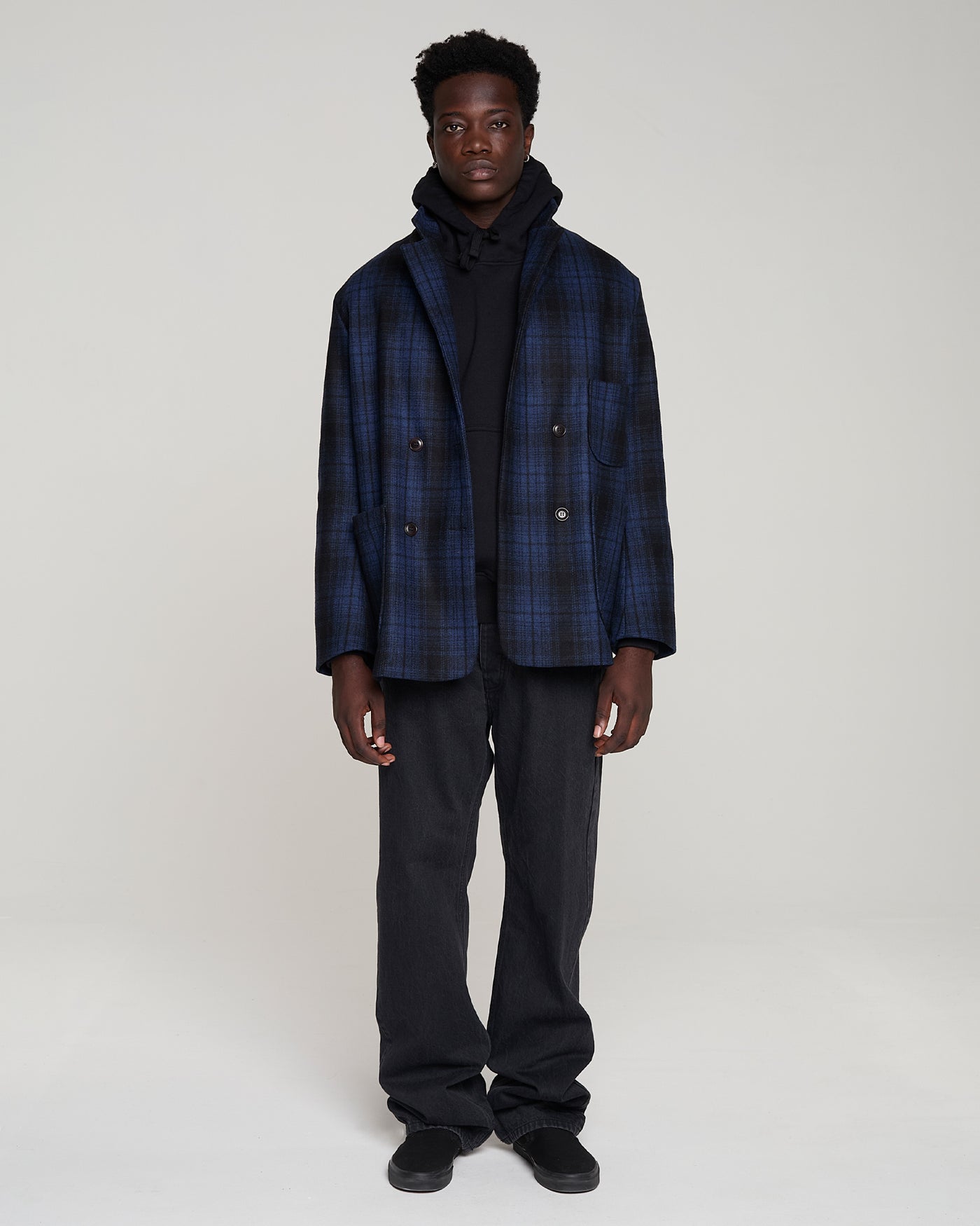 Blazer Monitoba Wool Check Blue/Black