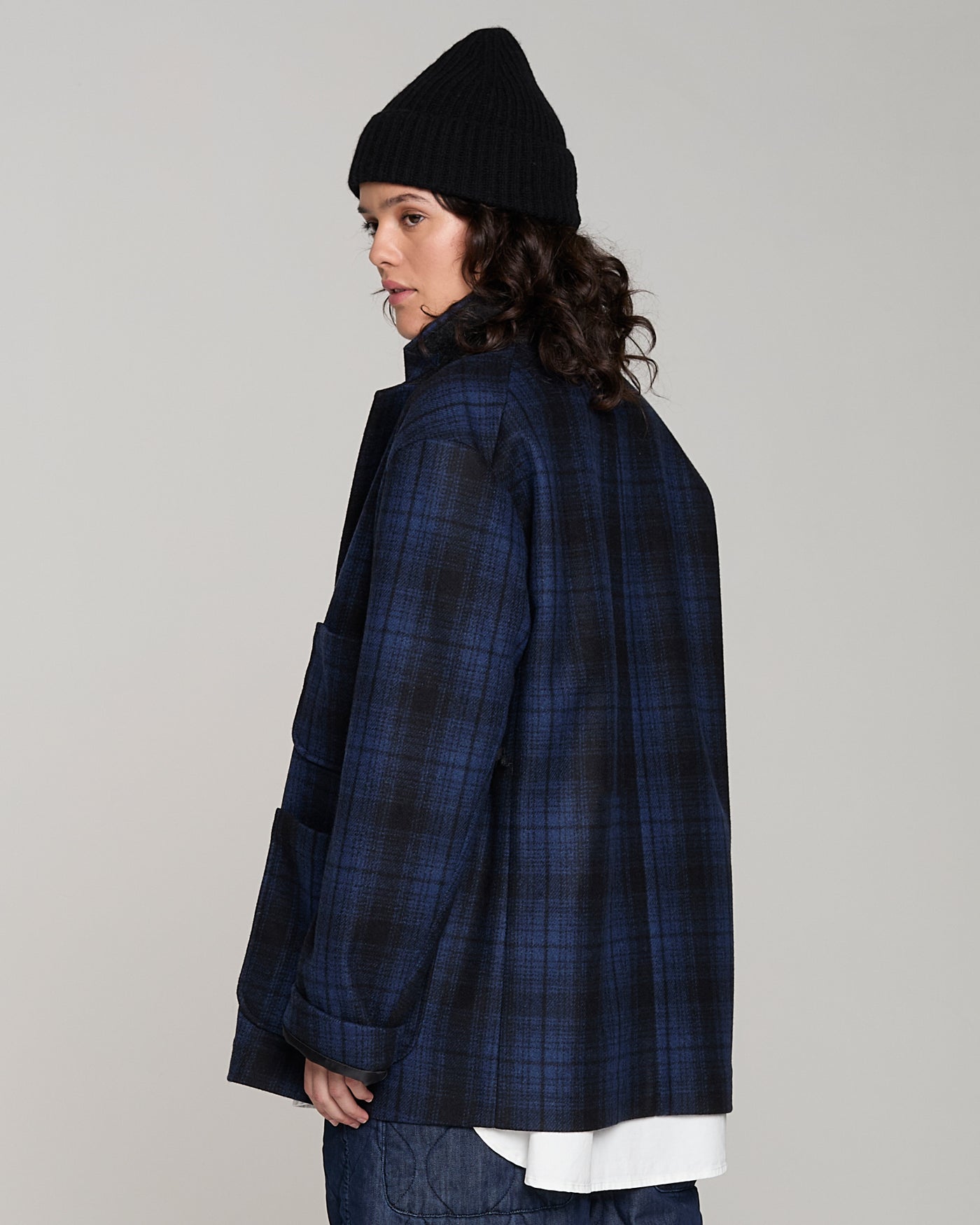 Blazer Monitoba Wool Check Blue/Black