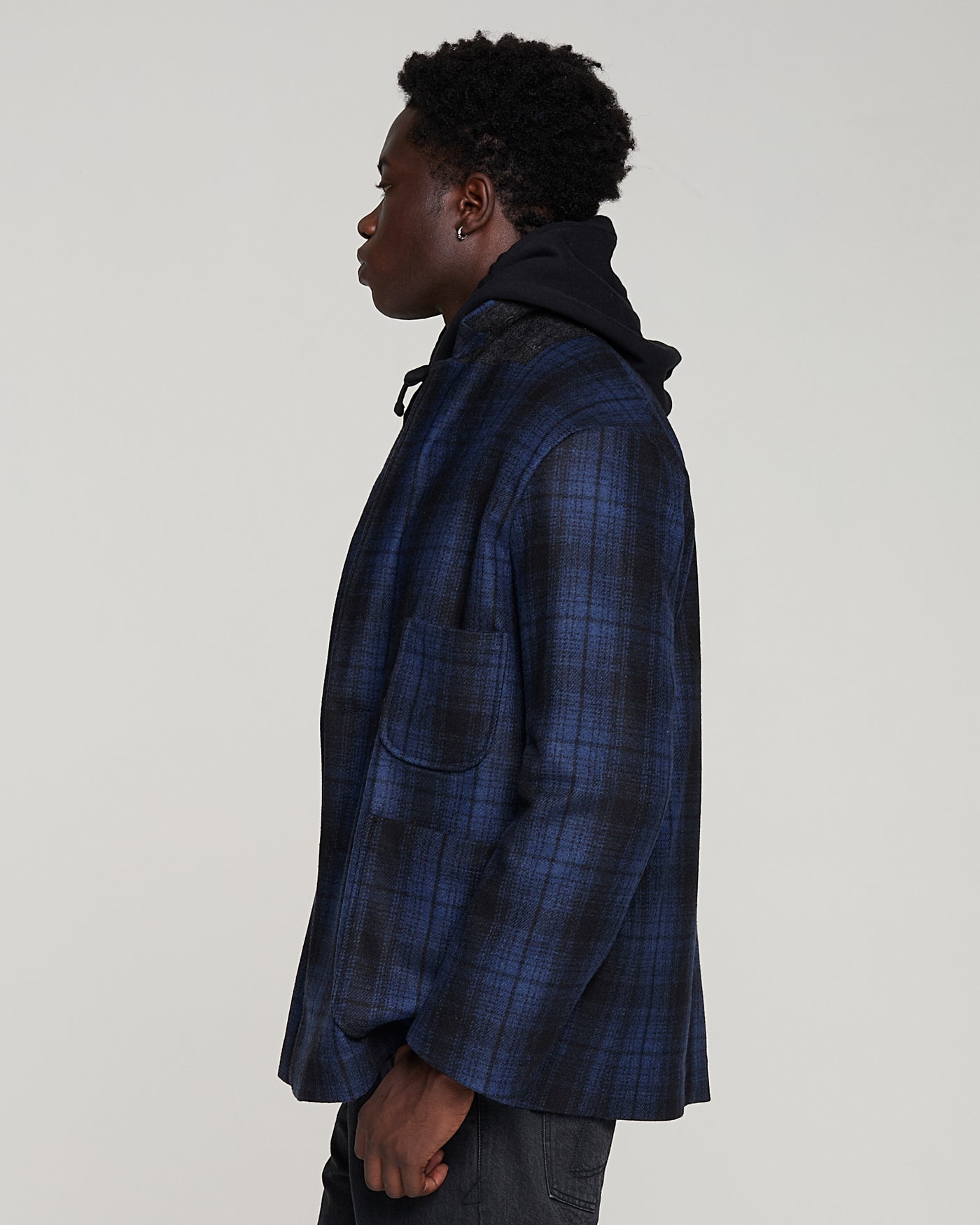 Blazer Monitoba Wool Check Blue/Black