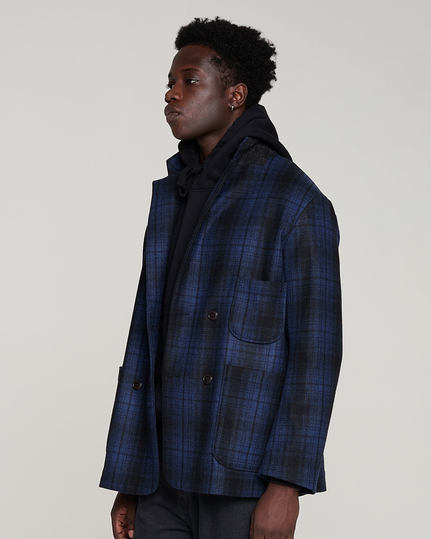 Blazer Monitoba Wool Check Blue/Black