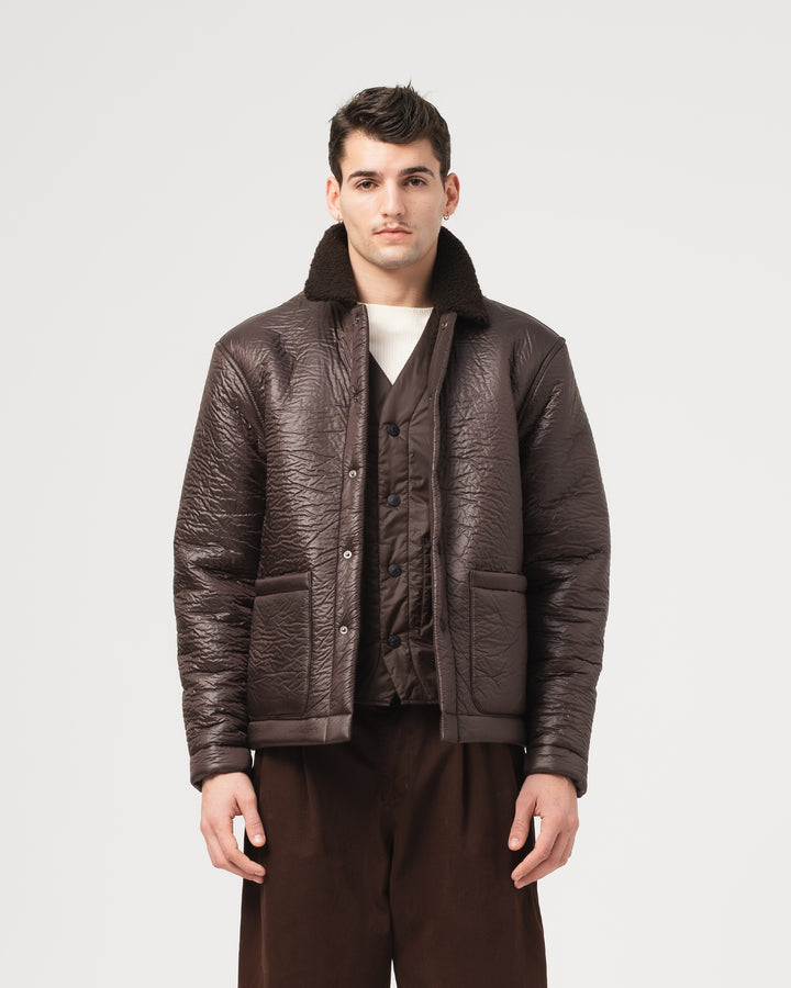 Sonora Jacket Piumono Nylon Brown
