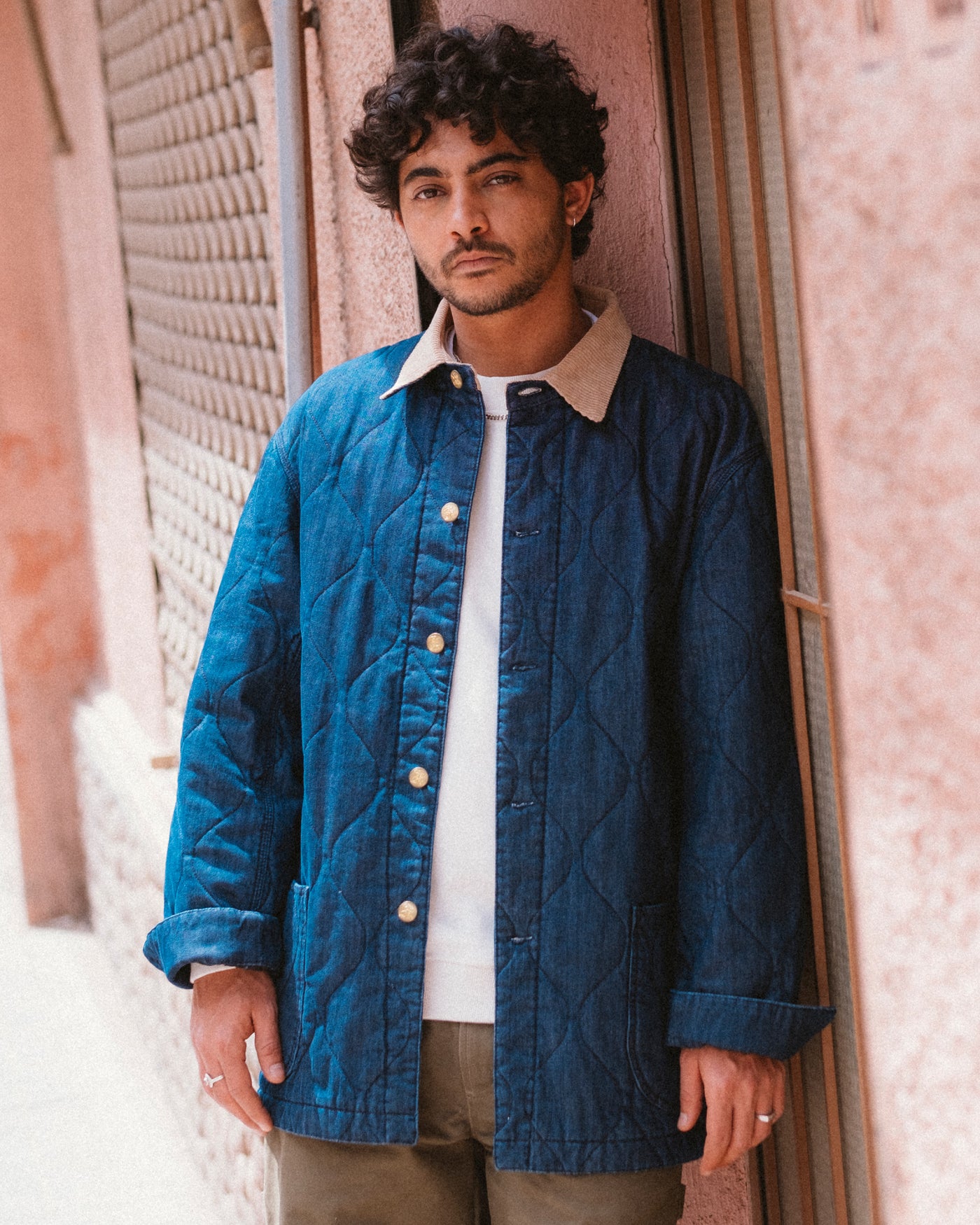 Chicago Jacket Quilted Denim Indigo