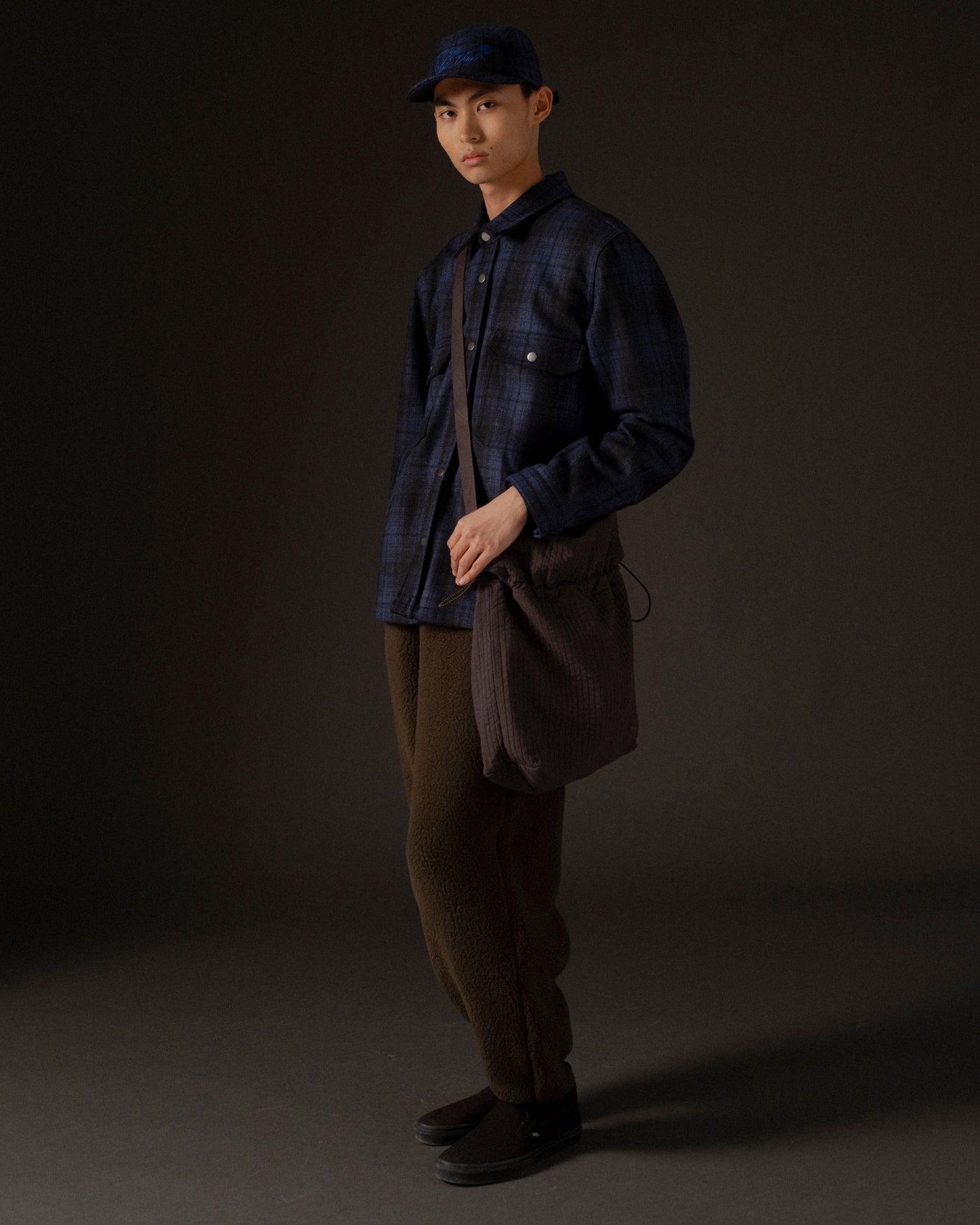 Troy Shirt Monitoba Wool Check Blue/Black