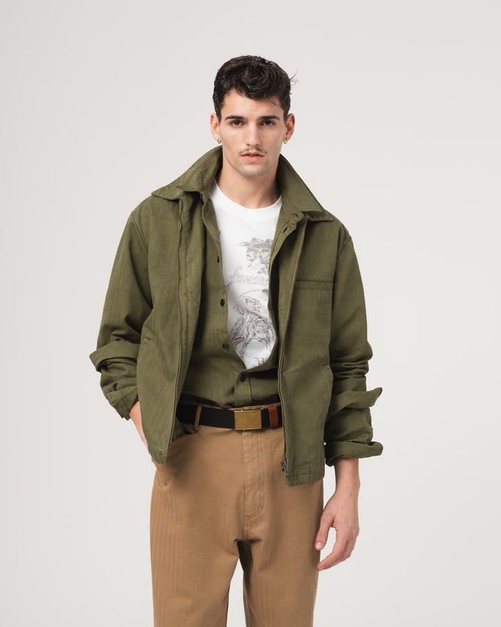 Union Jacket Desire Herringbone Twill Avocado