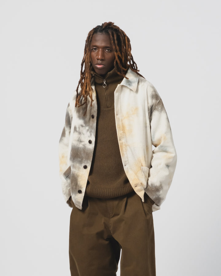 Coach Jacket Marsian Cord Aluminium