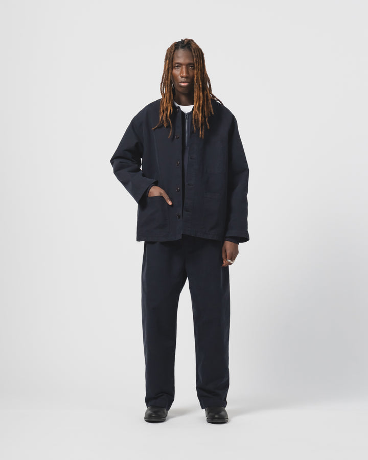 Coach Jacket Nebraska Cotton Inkt Blue