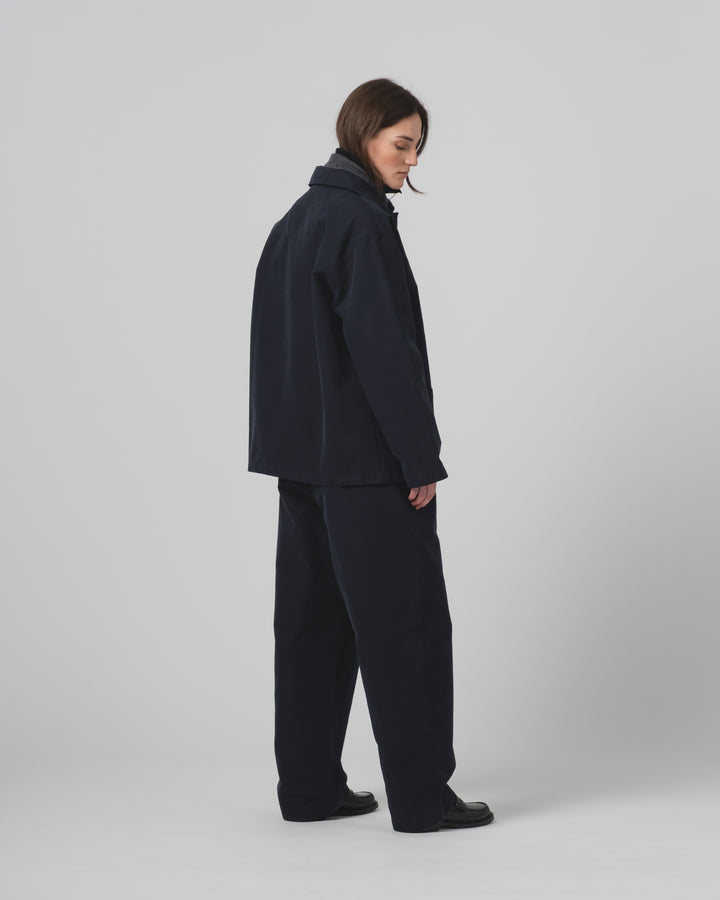 Coach Jacket Nebraska Cotton Inkt Blue