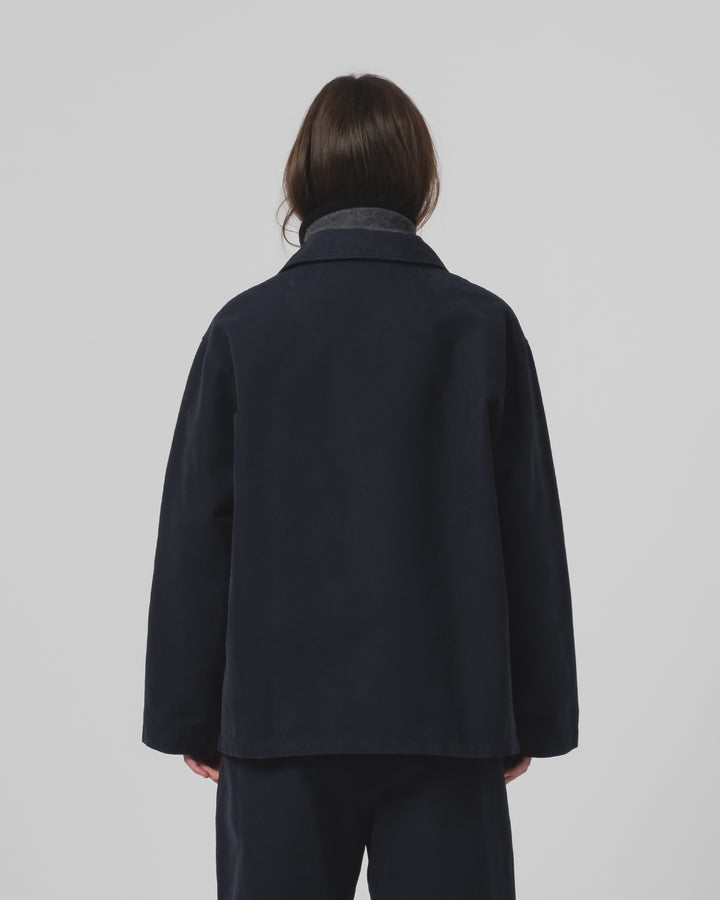 Coach Jacket Nebraska Cotton Inkt Blue