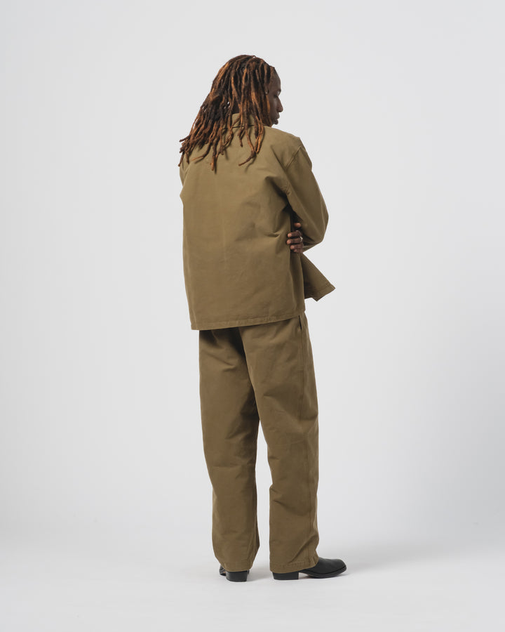 Coach Jacket Nebraska Cotton Fossil Green