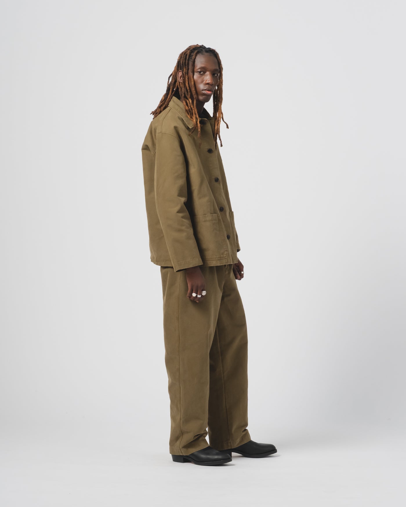 Coach Jacket Nebraska Cotton Fossil Green