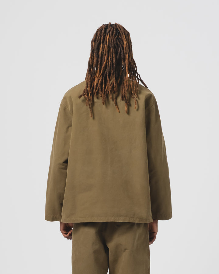 Coach Jacket Nebraska Cotton Fossil Green