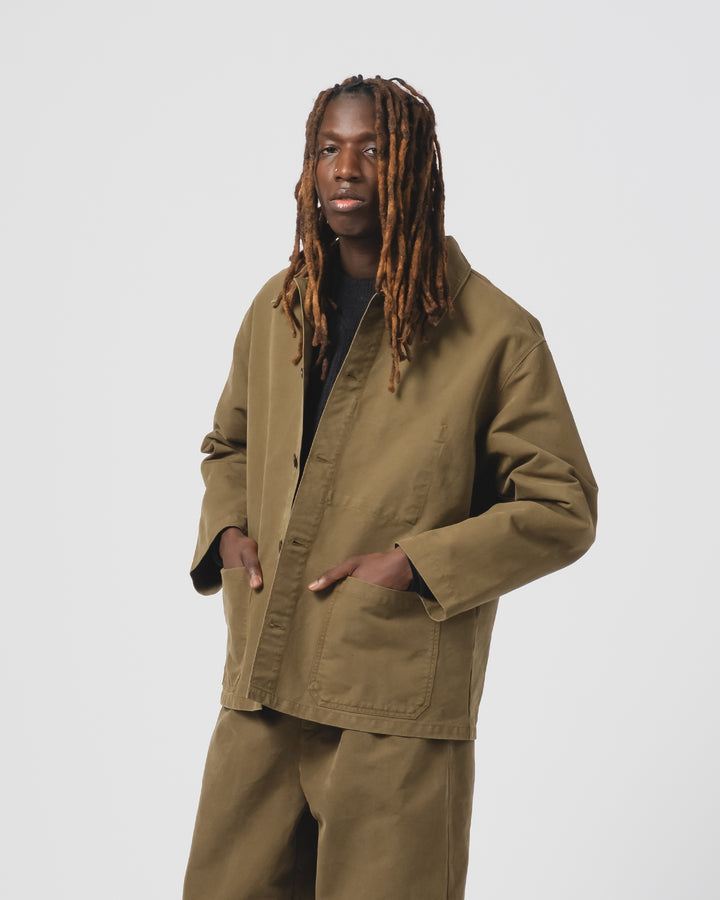 Coach Jacket Nebraska Cotton Fossil Green