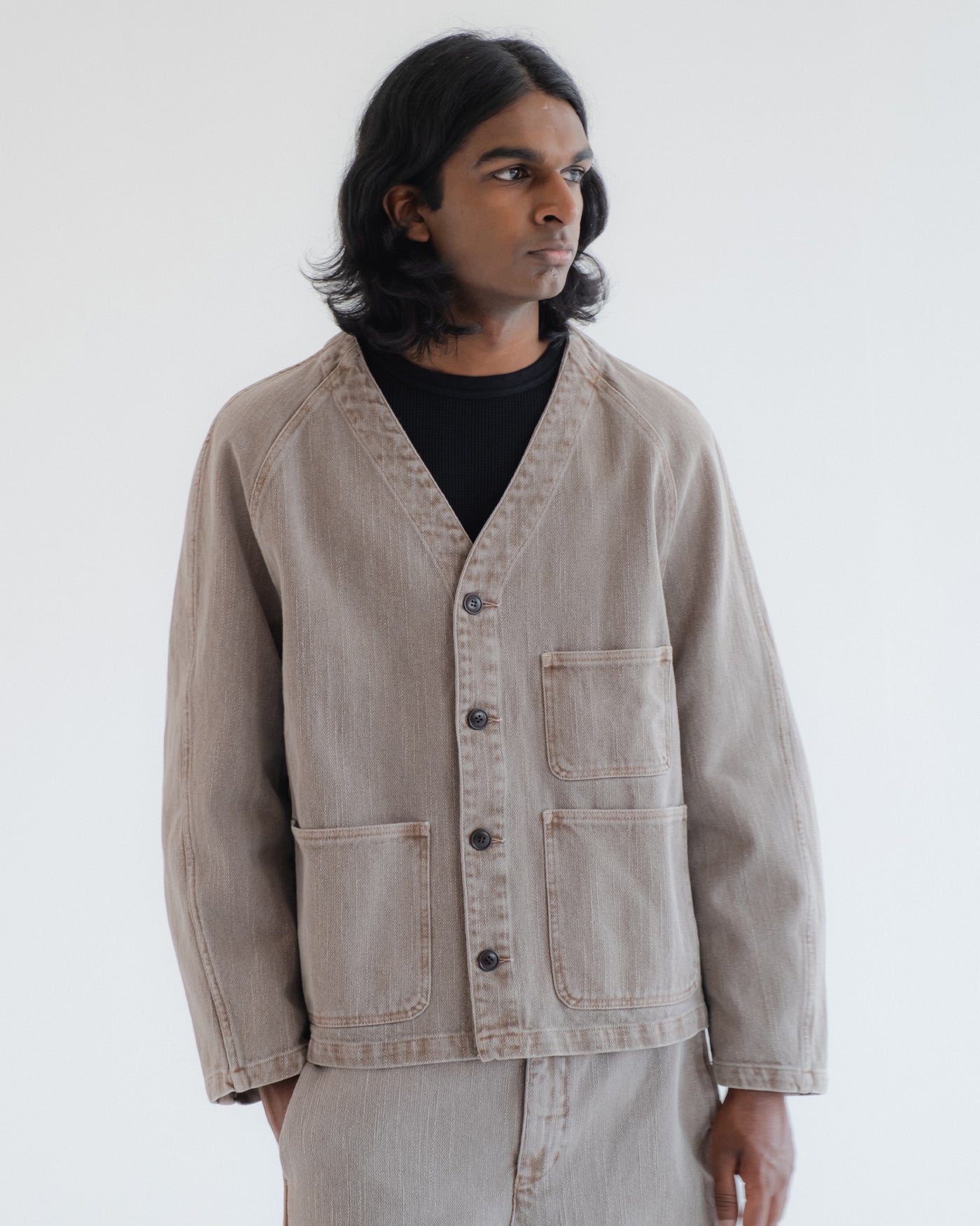 Loco Jacket Obi Cotton Siroco