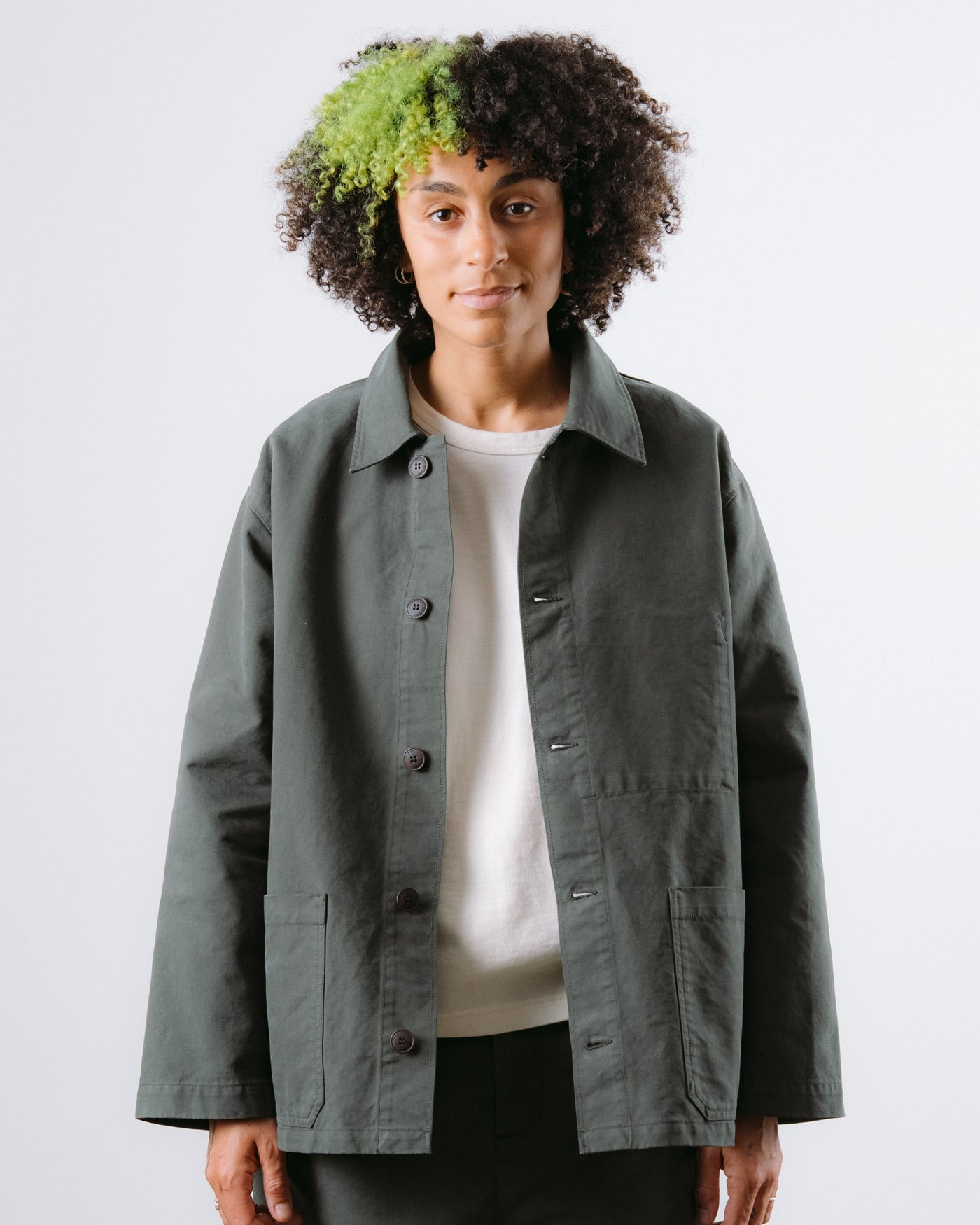 Coach Jacket Nebraska Cotton Forest Green