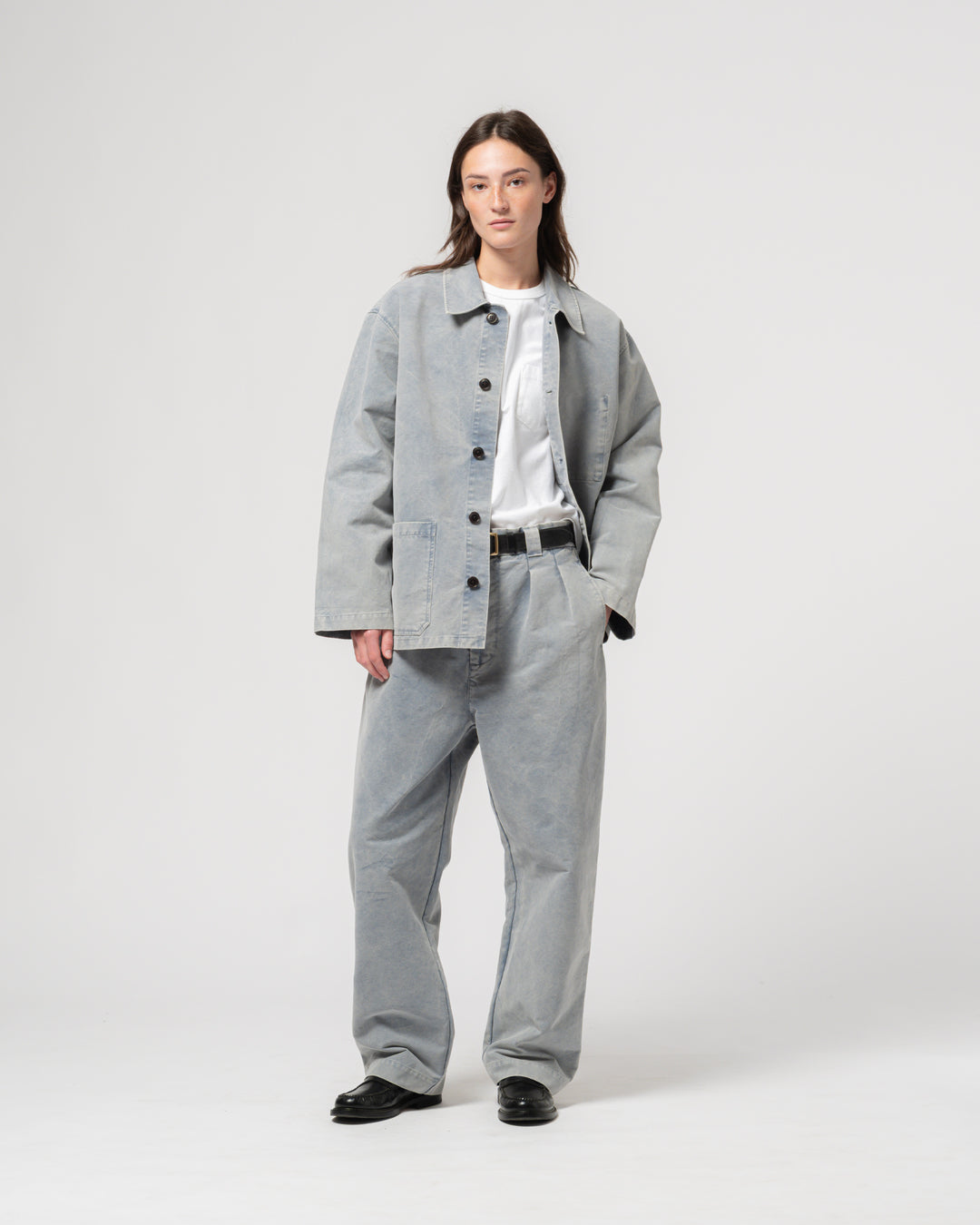 Coach Jacket Nebraska Cotton Coastal Blue