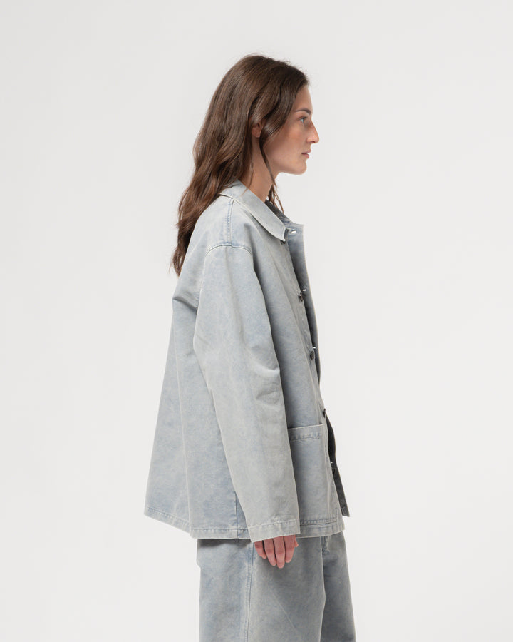 Coach Jacket Nebraska Cotton Coastal Blue