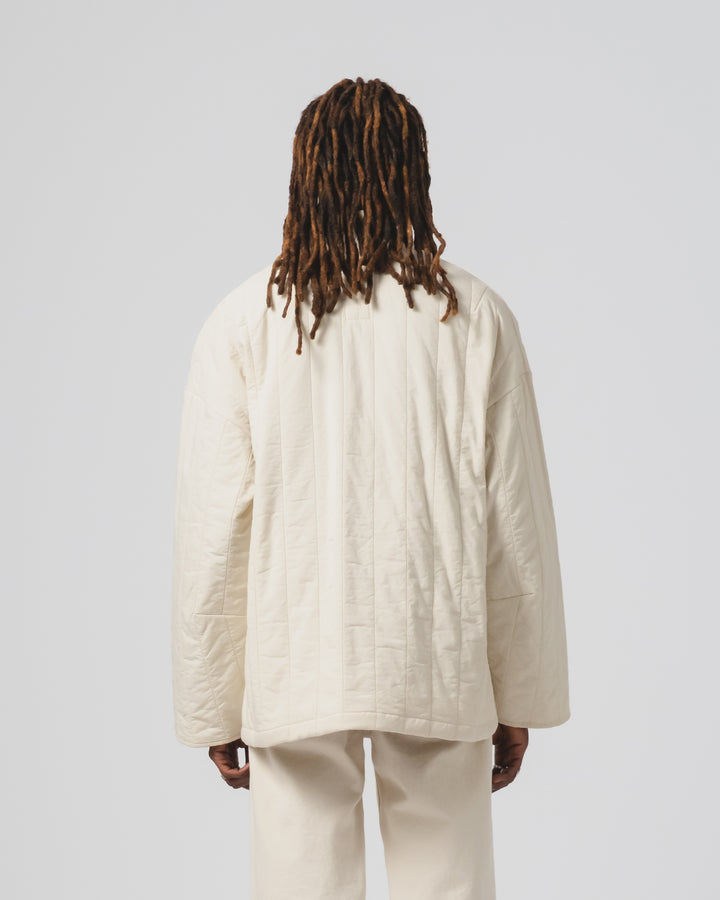 Edo Jacket Quilted Cotton Ecru
