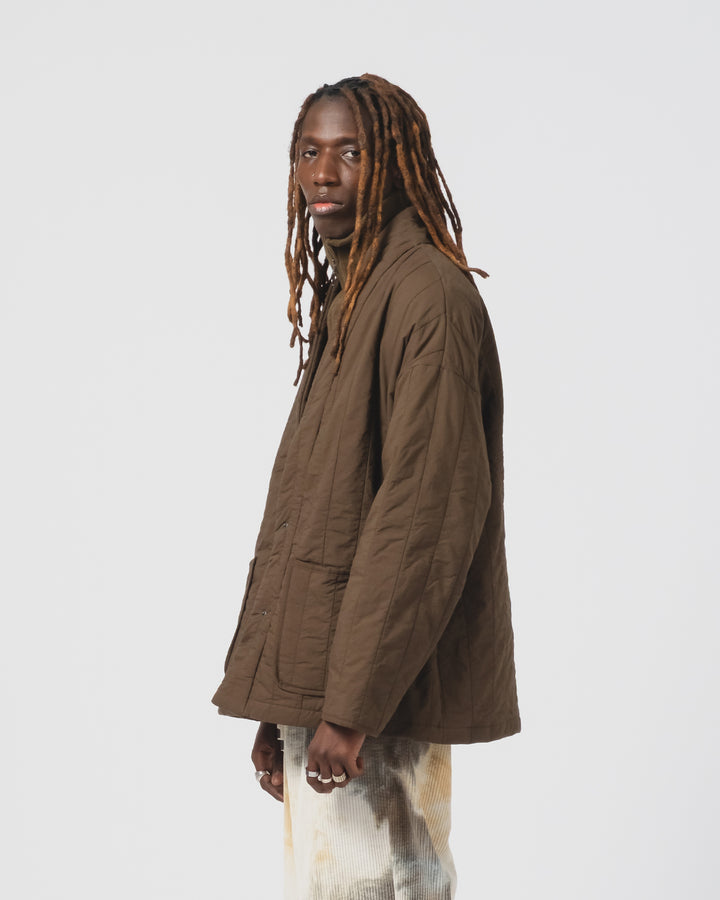 Edo Jacket Quilted Cotton Java Brown