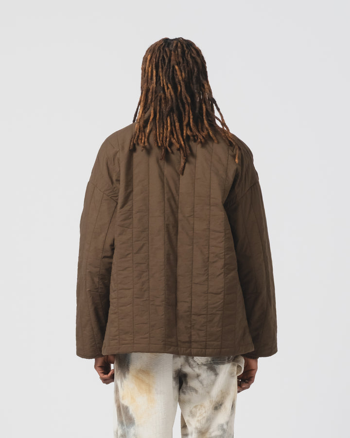 Edo Jacket Quilted Cotton Java Brown