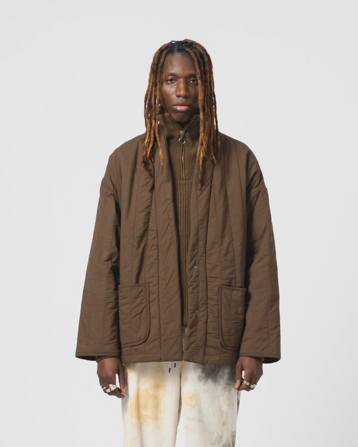 Edo Jacket Quilted Cotton Java Brown