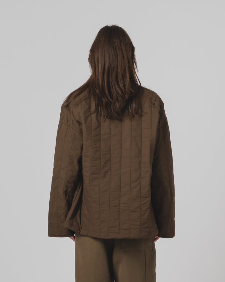 Edo Jacket Quilted Cotton Java Brown