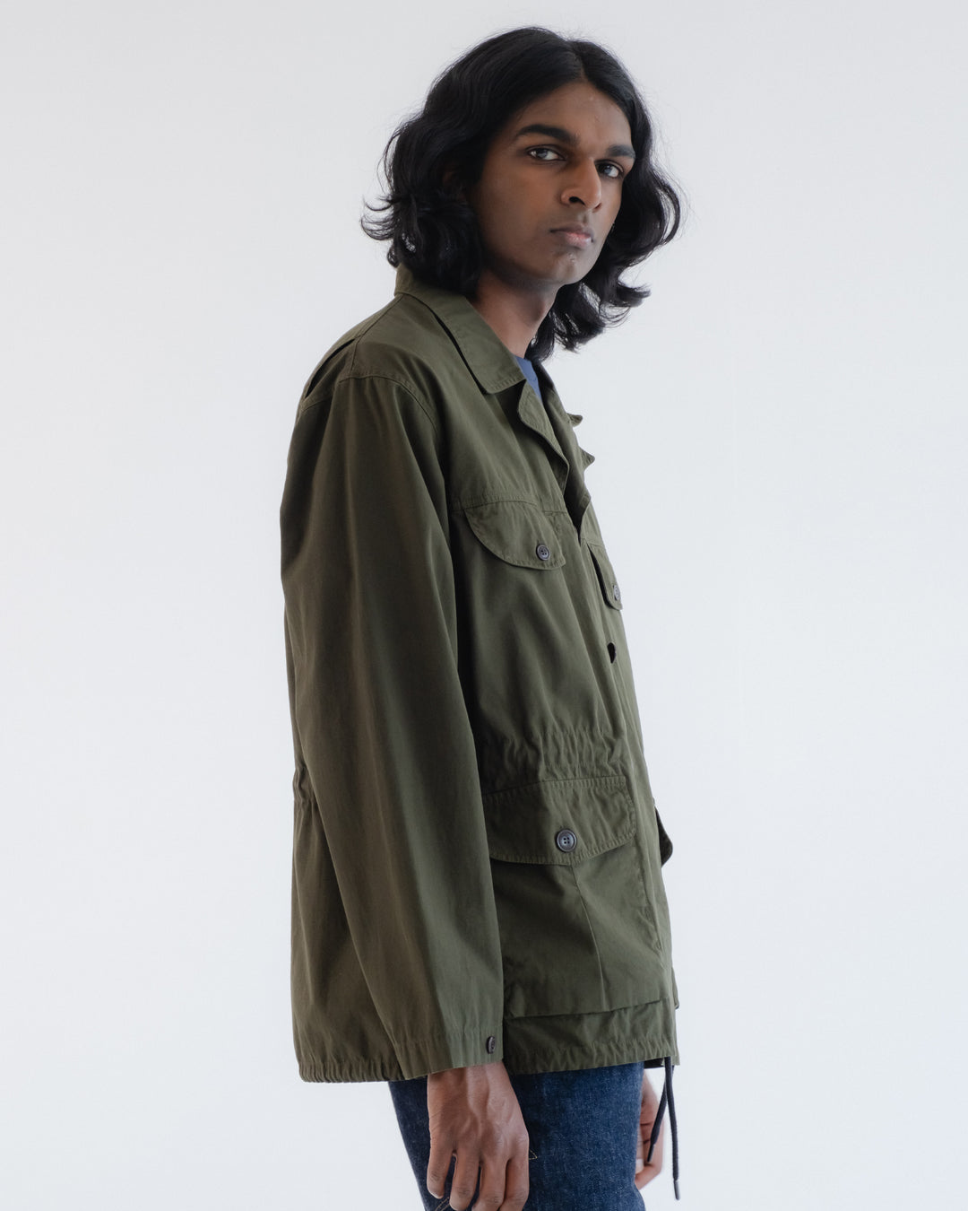 サヴァナ ジャケット マイクロリップストップ ダークオリーブ