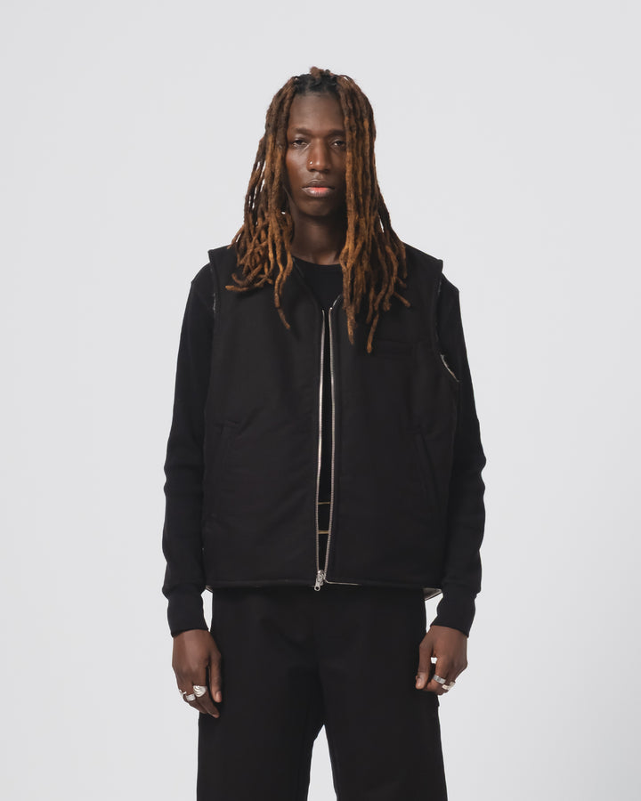 Deck Vest Nebraska Cotton Black