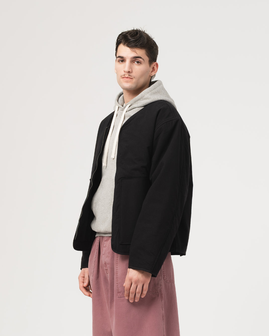 Cotton Liner Padded Cotton Black
