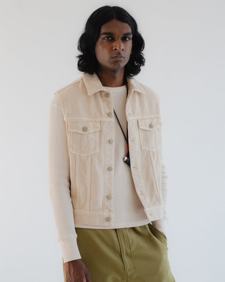 Biker Vest Obi Cotton Cement