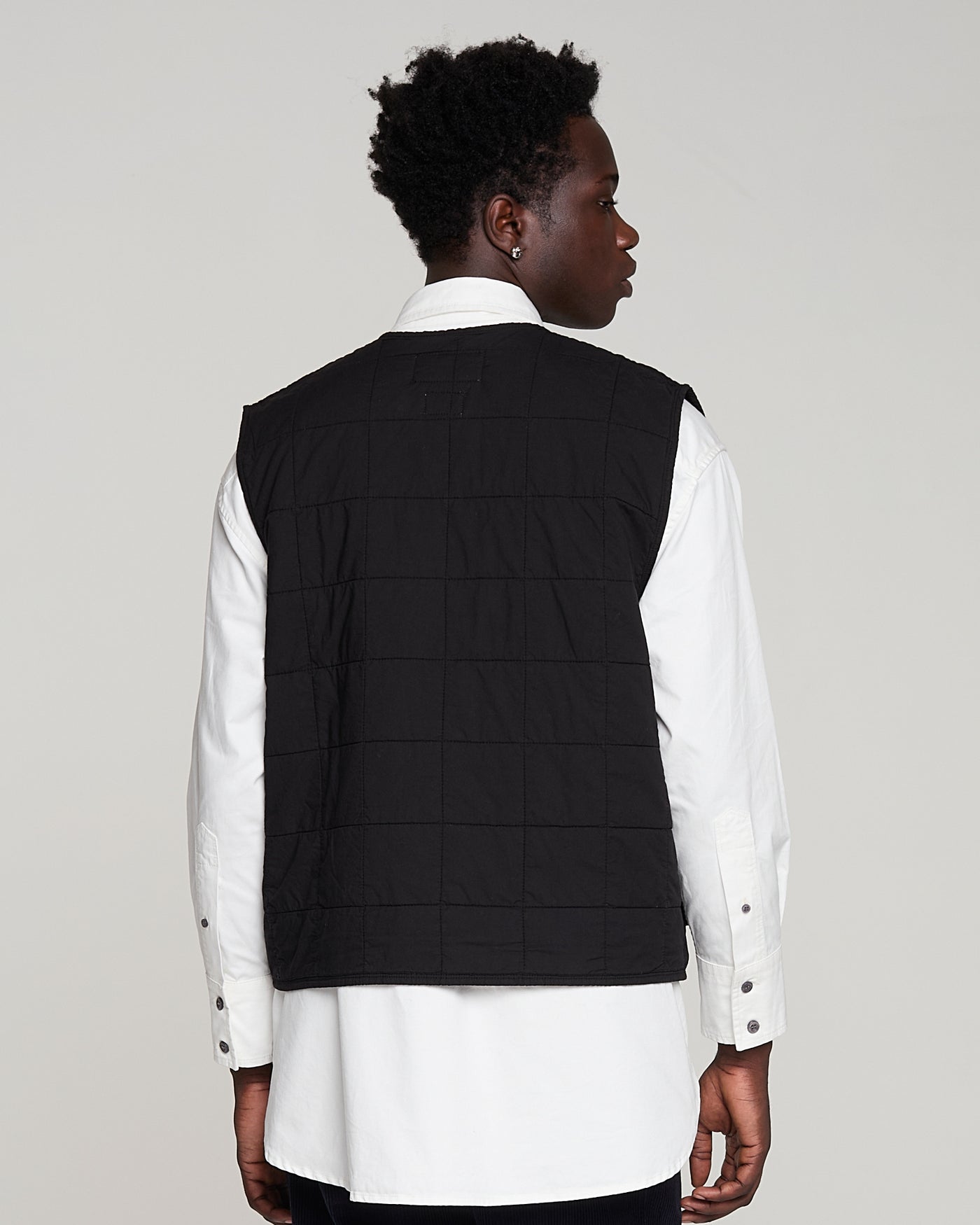 Battle Vest Cotton Quilt Black