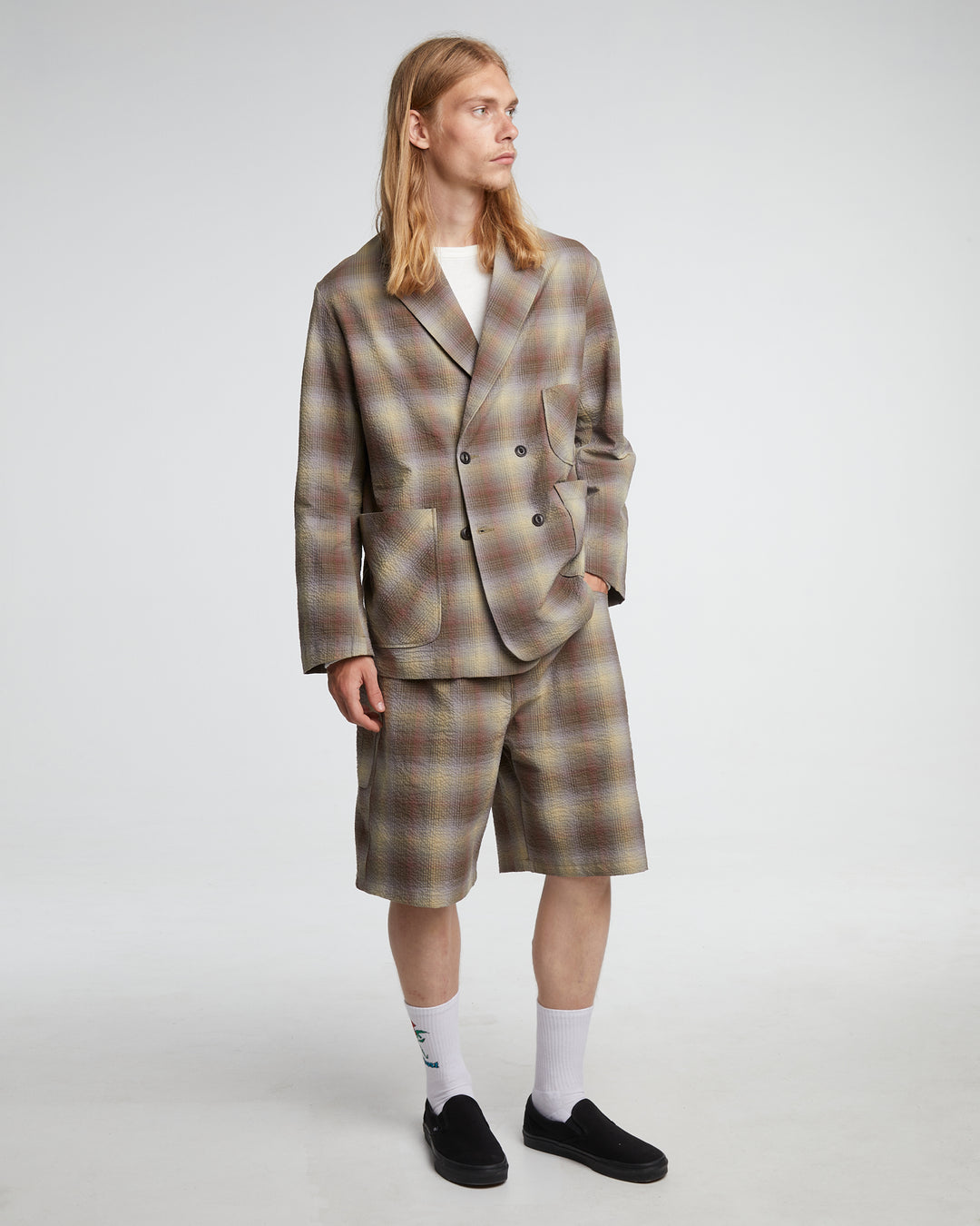 Blazer Merida Check Khaki