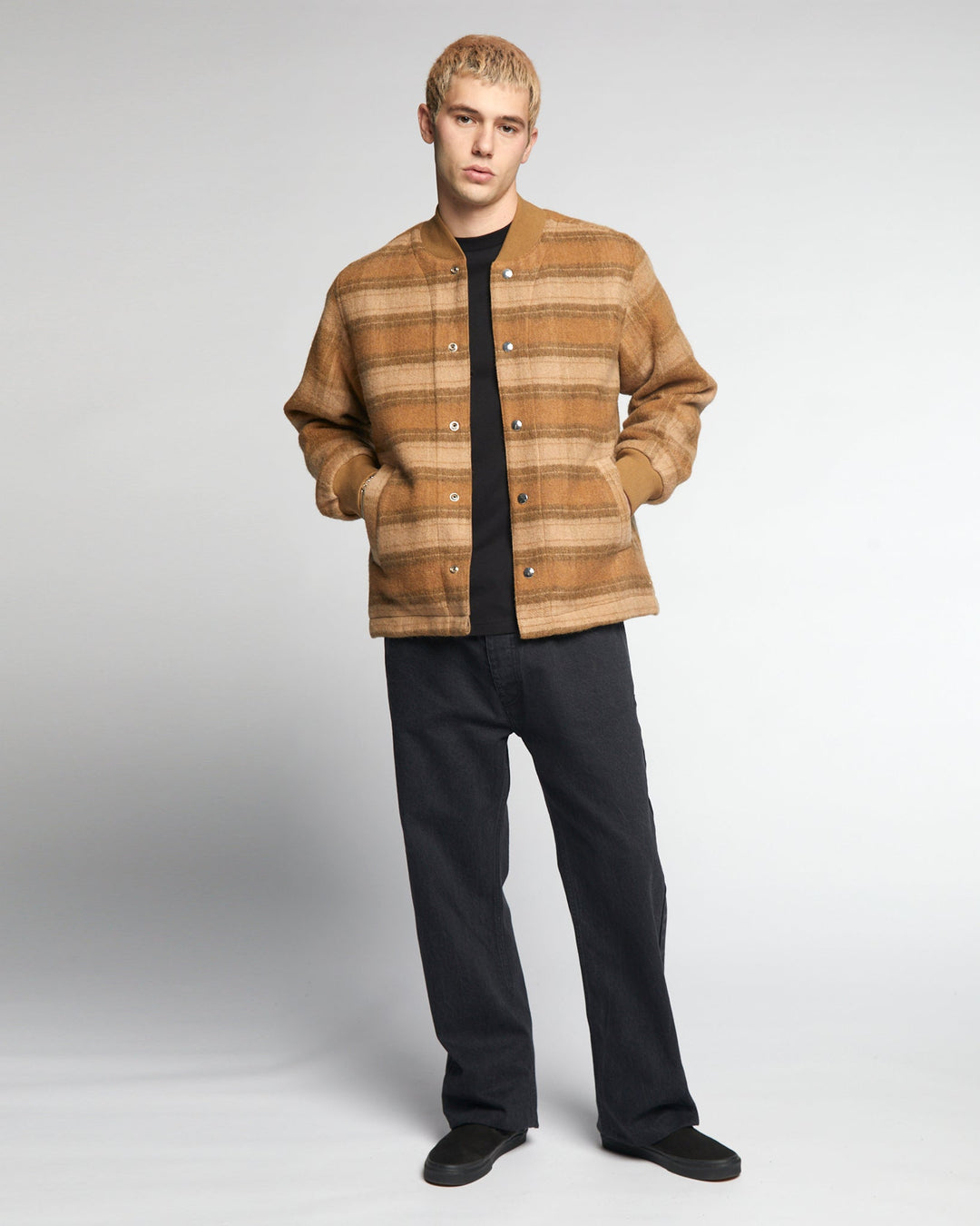 Field Jacket Washed Check Sugar