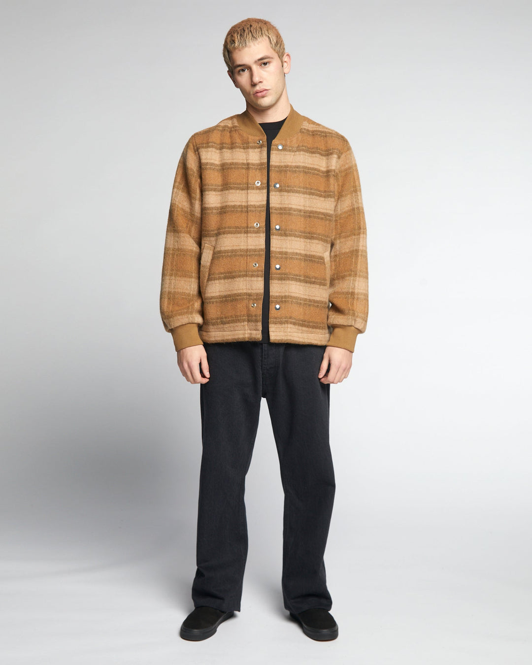 Field Jacket Washed Check Sugar