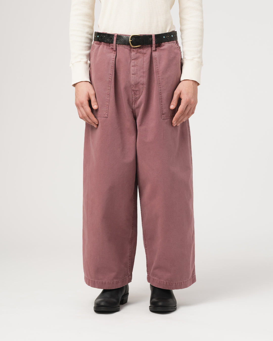 Fatigue Pants Duck Canvas Rose Wood