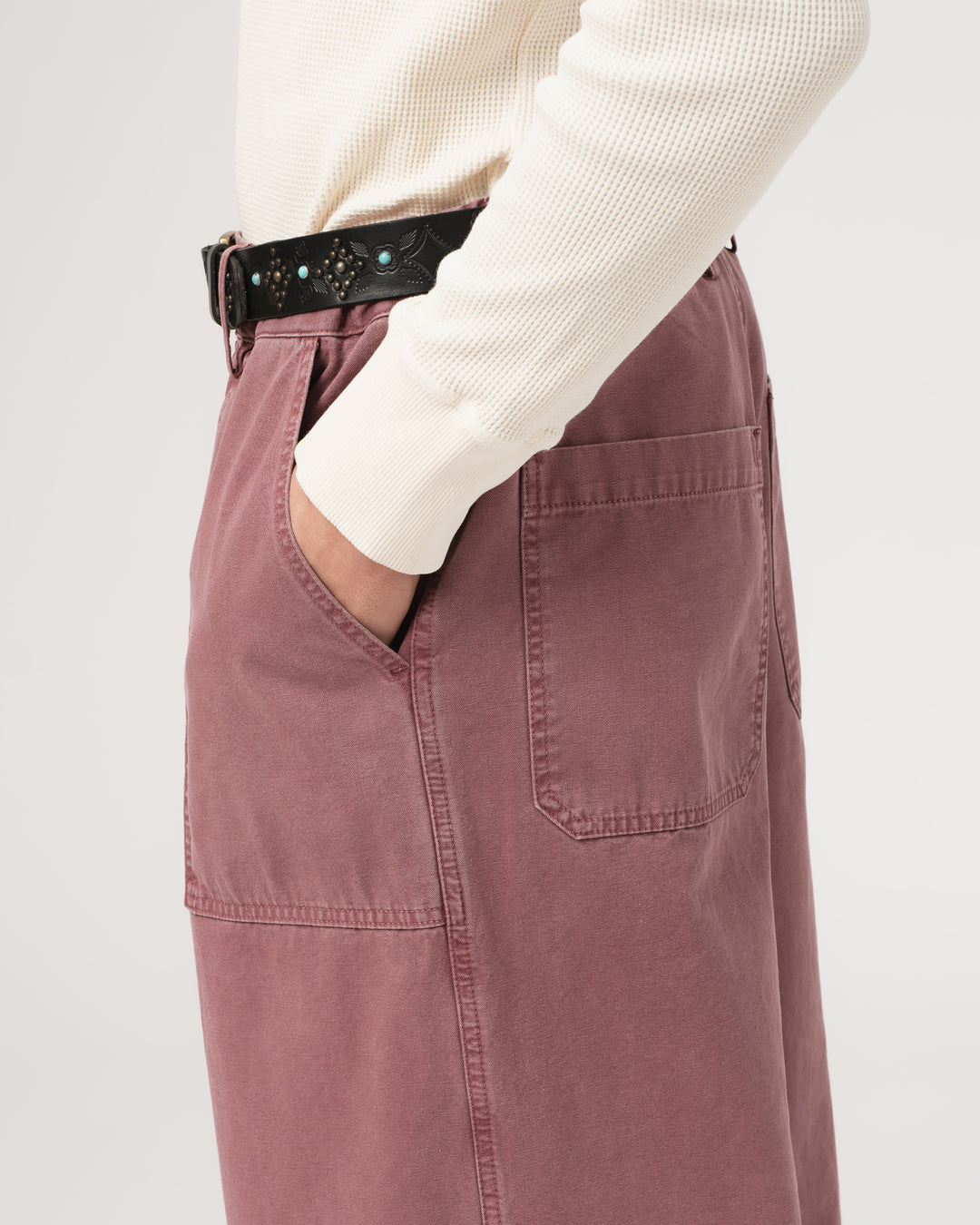 Fatigue Pants Duck Canvas Rose Wood