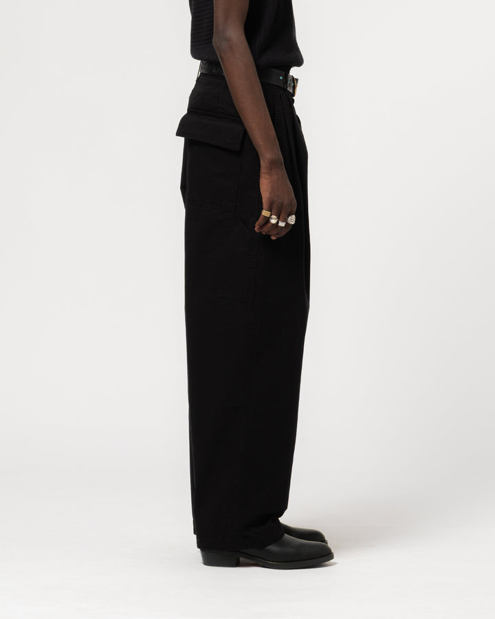 Ambassador Pants Crispy Cotton Black