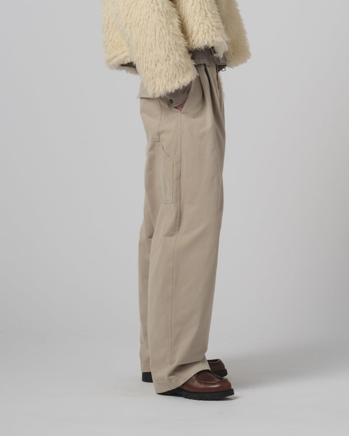 Ambassador Pants Gabardine Satin Oyster