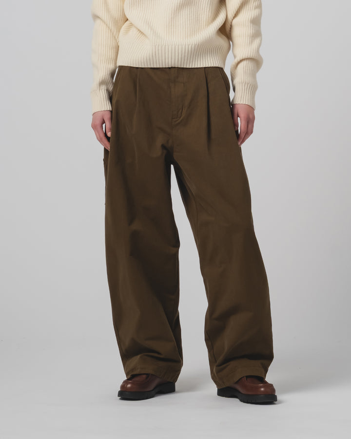 Ambassador Pants Gabardine Satin Java Brown