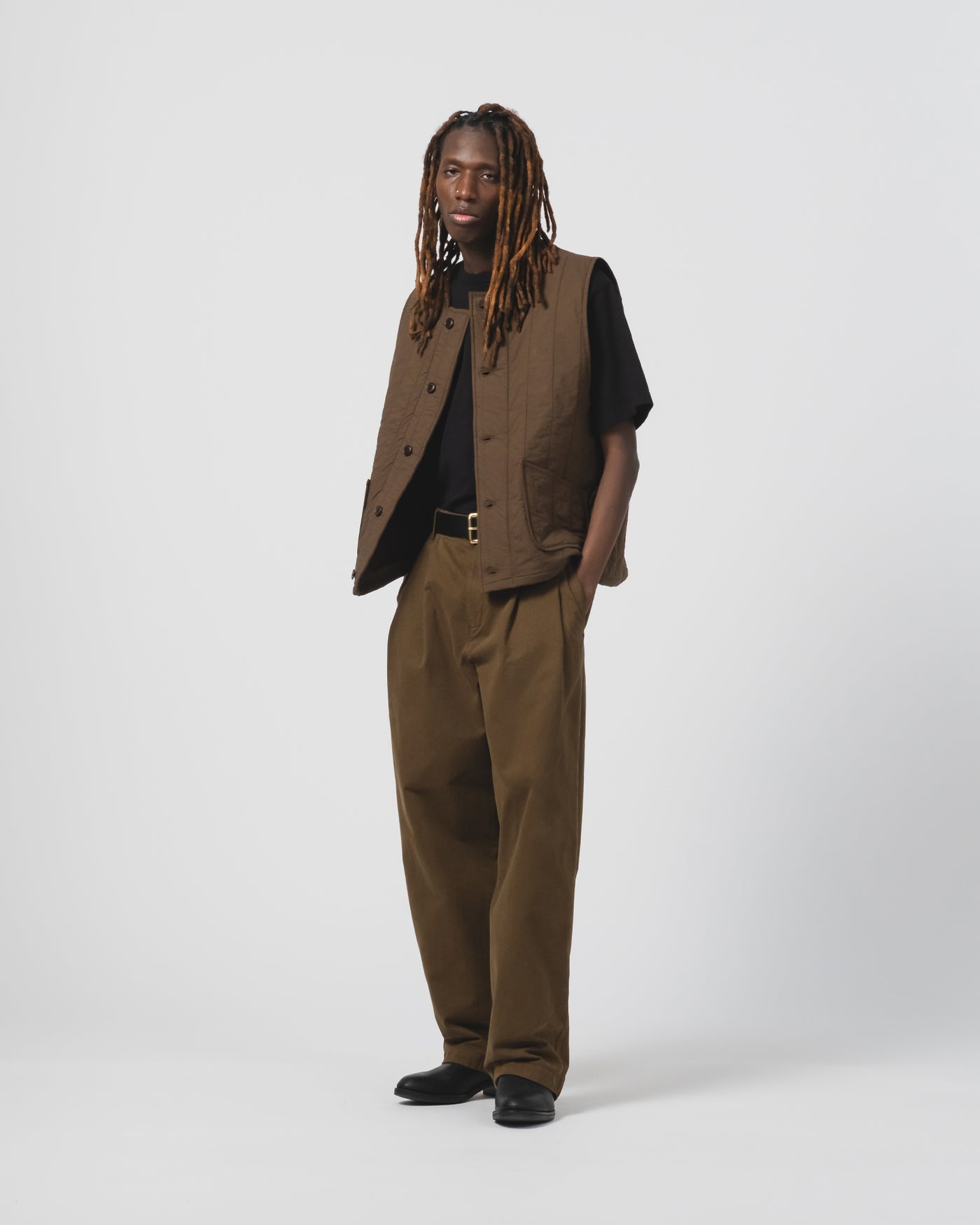 Ambassador Pants Gabardine Satin Java Brown