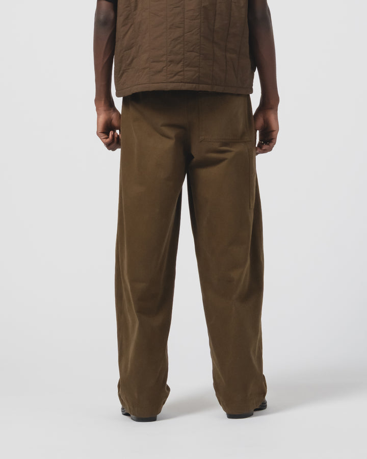 Ambassador Pants Gabardine Satin Java Brown
