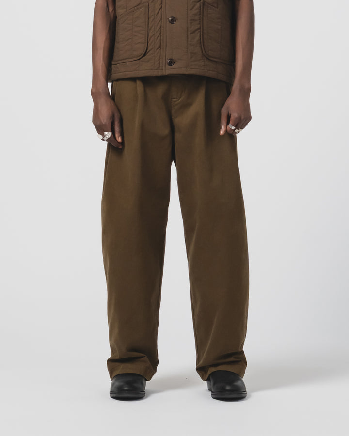 Ambassador Pants Gabardine Satin Java Brown