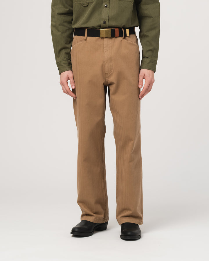 Bozeman Chino Desire Herringbone Twill Brown Sugar