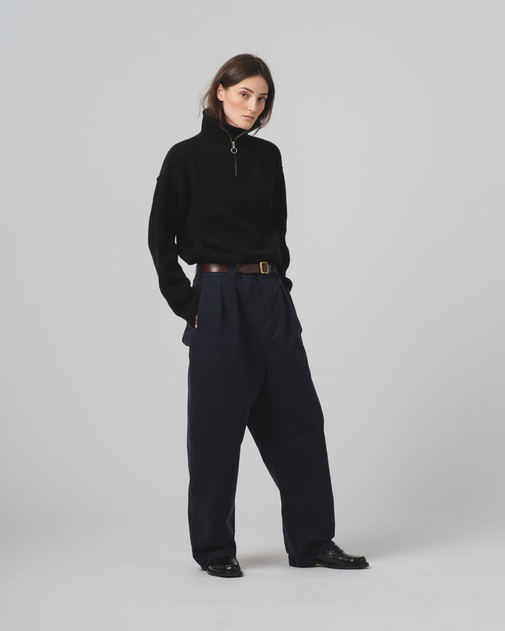 Officer Chino Nebraska Cotton Inkt Blue