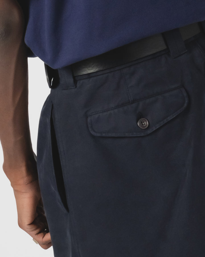 Officer Chino Nebraska Cotton Inkt Blue