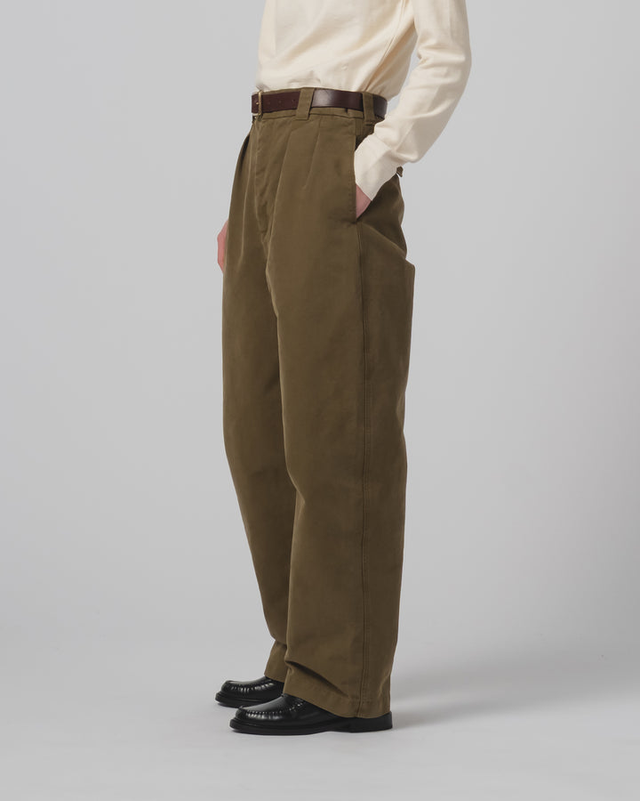 Officer Chino Nebraska Cotton Fossil Green