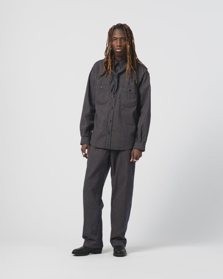 Frisco Chino Boro Stripes Navy/Ecru